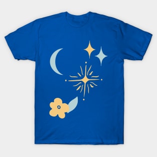 Stars and Moon Minimalist Abstract T-Shirt